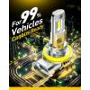 imageAUXITO H49003 Bulbs 40000LM 900 Brighter 6500K Cool White Upgraded Fanless Design Fog Light Bulbs with Copper Base ErrorFree PlugNPlay Pack of 2H11