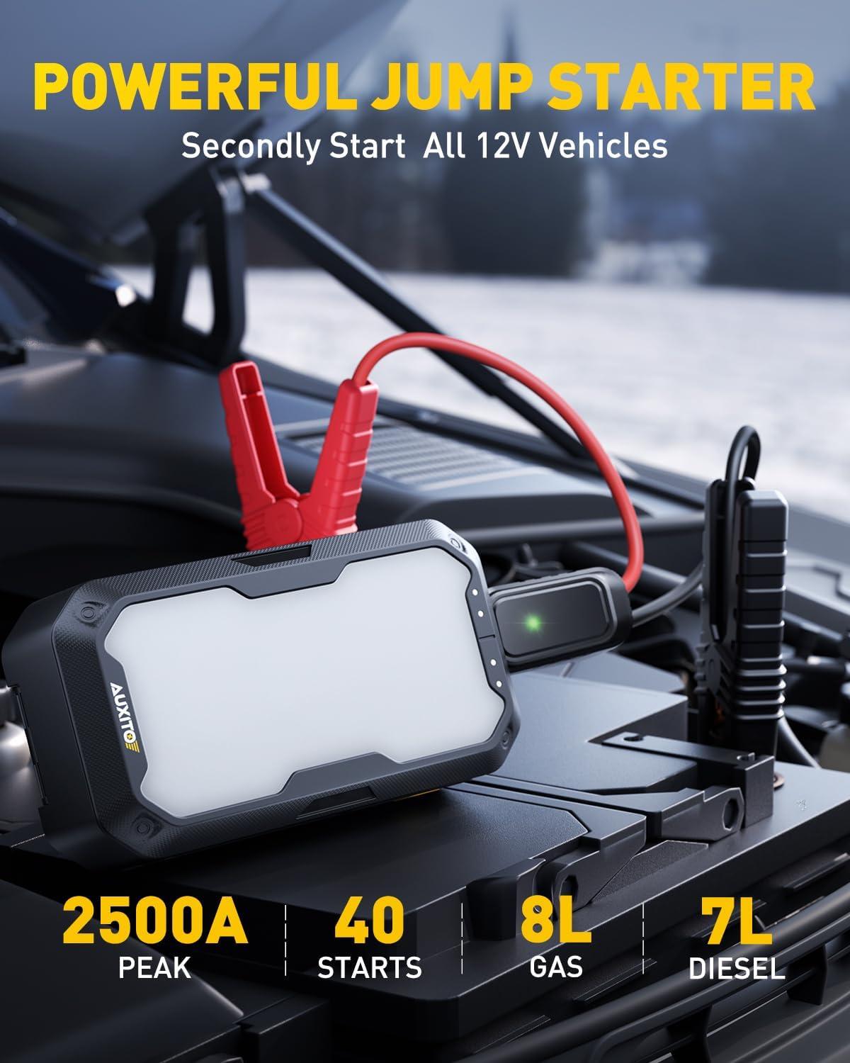 imageAUXITO Air Compressor ampamp 2500A Jump Starter