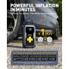 imageAUXITO Portable Jump Starter with Air Compressor 6000A Tire Inflator and Battery Jumper 150PSI Fast Inflation for All 12V Vehicle 7in 1 Emergency Power Bank with LED Light ampamp SOS