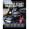 imageAUXITO Portable Jump Starter with Air Compressor 6000A Tire Inflator and Battery Jumper 150PSI Fast Inflation for All 12V Vehicle 7in 1 Emergency Power Bank with LED Light ampamp SOS