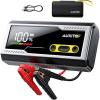 imageAUXITO Jump Starter 8000A Portable Car Battery Jump Starter with Large LCD Display Jump Cable with Smart Clamps Power Bank Emergency Flashlight for Cars Heavy Duty Jumper Box for Car Battery