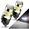 imageAUXITO 3157 LED Bulb White Reverse Lights Super Bright 3156 3056 3057 4157 3047 4057 3457 4114 LED Bulb with Projector for Backup Reverse DRL Signal Parking Brake Tail Lights Pack of 2White