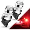 imageAUXITO 3157 LED Bulb White Reverse Lights Super Bright 3156 3056 3057 4157 3047 4057 3457 4114 LED Bulb with Projector for Backup Reverse DRL Signal Parking Brake Tail Lights Pack of 2Red