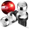 imageAUXITO 3157 LED Bulb White Reverse Lights Super Bright 3156 3056 3057 4157 3047 4057 3457 4114 LED Bulb with Projector for Backup Reverse DRL Signal Parking Brake Tail Lights Pack of 2Strobe Flashing Red
