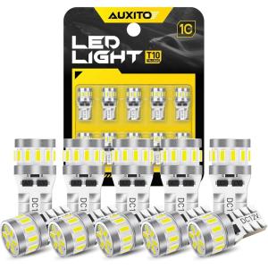 imageAUXITO 3157 LED Bulb White Reverse Lights Super Bright 3156 3056 3057 4157 3047 4057 3457 4114 LED Bulb with Projector for Backup Reverse DRL Signal Parking Brake Tail Lights Pack of 2White