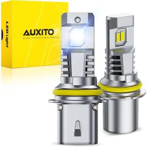 imageAUXITO H4 LED Bulb 9003 Light Bulbs 48000LM 99 Vehicle Fit Dual Turbo Cooling Fan Plug N Play 3MIN Installation 20Year Lifespan9007HB5