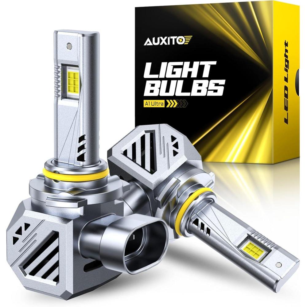 imageAUXITO H7 Bulbs 900 h7ll LED Super Bright Mini Size Plug N Play Long Lifespan 2PCS9005HB3