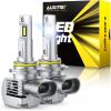 imageAUXITO 9005 Bulbs 44000LM 6500K Cool White Direct Replacement HB39005 Light Bulbs with Cooling Fan Plug and Play CANbus Ready No Flicker Pack of 29005