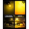 imageAUXITO 1156 LED Bulb White 7506 BA15S P21W LED Light Replacement with Projector for Backup Reverse Tail Brake DRL Turn Signal Parking Light Pack of 2Amber Yellow