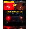 imageAUXITO 1156 LED Bulb White 7506 BA15S P21W LED Light Replacement with Projector for Backup Reverse Tail Brake DRL Turn Signal Parking Light Pack of 2Red