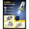 imageAUXITO 9007 LED Bulbs Combo 40000LM Super Brighter 11 Halogen Mini Size 6500K White HB5 Driving Light Bulbs Plug and PlayPack of 29007 HB5