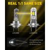 imageAUXITO 9007 LED Bulbs Combo 40000LM Super Brighter 11 Halogen Mini Size 6500K White HB5 Driving Light Bulbs Plug and PlayPack of 2H7