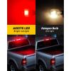 imageAUXITO 912 921 LED Bulb Red Third Brake Center High Mount Stop Light Canbus Error Free T15 906 904 922 W16W LED Bulbs Exterior Center High Mount Stop Red 3rd Brake Tail Lights Pack of 2Red