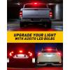 imageAUXITO 912 921 LED Bulb Red Third Brake Center High Mount Stop Light Canbus Error Free T15 906 904 922 W16W LED Bulbs Exterior Center High Mount Stop Red 3rd Brake Tail Lights Pack of 2Red