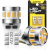 imageAUXITO 912 921 LED Bulb Red Third Brake Center High Mount Stop Light Canbus Error Free T15 906 904 922 W16W LED Bulbs Exterior Center High Mount Stop Red 3rd Brake Tail Lights Pack of 2Amber Yellow