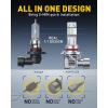 imageAUXITO 9005 9006 Bulbs 88000LM Brighter UltraBright Plug N Play Long Lifespan No Flicker 99 Compatibility 4PCS9012