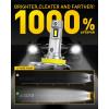 imageAUXITO H11 Bulbs 6500K White 1000 Brightness Super Bright H8 H9 Bulbs Plug N Play 60000Hrs Lifespan No Flicker 99 Compatibility Pack of 2H11