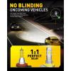 imageAUXITO H11 H8 LED Bulbs Real Mini Size 40000LM Fog Light Bulbs 50000 Hours Lifespan Direct Insert PlugNPlay Pack of 2