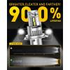 imageAUXITO H4 Light Bulbs Combo 900 Super Brighter 6500K Cool White 11 Mini Halogen Size 9003 Light Plug and Play Pack of 29003H4