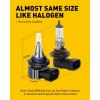 imageAUXITO H4 Light Bulbs Combo 900 Super Brighter 6500K Cool White 11 Mini Halogen Size 9003 Light Plug and Play Pack of 29006HB4