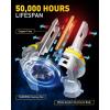 imageAUXITO H7 Bulb  600 Brighter Output 6500K Bright White Simple Plug ampamp Play 60000Hr Long Lifespan Pack of 2H11H8H9