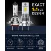 imageAUXITO H7 Light BulbsH7 Bulb No Adapter Required 1000 Brightness 6500K White NonPolarity Plug and Play Mini Size Fog Bulb of 2