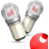 imageAUXITO 1157 LED Bulb Red Brake Light 2057 2357 7528 BAY15D Super Bright for Rear Brake Lights Tail Lights Pack of 2Red