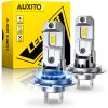 imageAUXITO H11 Bulbs 6500K White 1000 Brightness Super Bright H8 H9 Bulbs Plug N Play 60000Hrs Lifespan No Flicker 99 Compatibility Pack of 2H7
