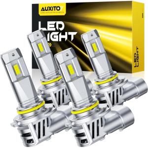 imageAUXITO 9005 9006 Bulbs 88000LM Brighter UltraBright Plug N Play Long Lifespan No Flicker 99 Compatibility 4PCS90059006