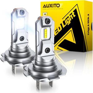 imageAUXITO 9005 9006 Bulbs 88000LM Brighter UltraBright Plug N Play Long Lifespan No Flicker 99 Compatibility 4PCSH7