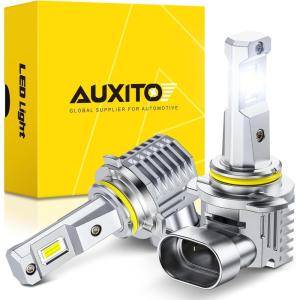 imageAUXITO H7 Bulb 600 Brighter 11 Mini Size No Adapter Needed 5 Min Quick Install No Flicker 99 Compatibility Pack of 29006HB4