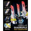 imageAUXITO H11H8H9 LED HeadIight Bulbs 11 Halogen Size 6500K Ultra Bright 1000 Brightness Plug and Play 60000 Hours Lifespan Pack of 2H8H9H11