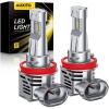 imageAUXITO H11 LED Bulbs 30000LM Per Set 6500K Xenon White Mini Size Wireless LED Light Bulbs Pack of 2