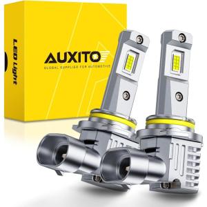 imageAUXITO 9006 Led Bulbs 900 Super Brighterness 6500K Cool White 11 Mini Size Lasting Lifespan Truly Plug And Play Pack of 29006HB4