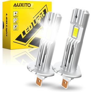 imageAUXITO H1 LED Bulb 600 Brighter 11 Mini Size No Adapter Needed 5 Min Quick Install No Flicker 99 Compatibility Pack of 2H1