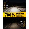 imageAUXITO Latest 9005HB3 Light Bulbs Ultra Brightness 11 Halogen Size 6500K Cool White 20Year Long Service Life Fog Light with Cooling Fan Plug and Play Pack of 2