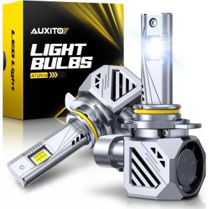 imageAUXITO 9005 HB3 LED Bulbs 50000LM UltraBright Plug N Play 50000Hrs Long Lifespan No Flicker 99 Compatibility Pack of 29012