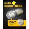 imageAUXITO 1156 LED Bulb Red Brake Light 7506 P21W BA15S Super Bright for Rear Brake Lights Tail Lights Pack of 2White