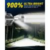 imageAUXITO 9003 H4 Bulbs 30000LM Extremely Bright 6000K White HiLo Beam Function with Clear Cut Off LineHB2 Mini Projector Lens Retrofit Kit