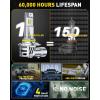 imageAUXITO 9005 9006 Bulbs HB3 HB4 80000LM UltraBright Plug N Play Long Lifespan No Flicker 99 Compatibility Pack of 4