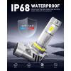 imageAUXITO 9005 H11 Bulbs 80000LM Brighter UltraBright Plug N Play Long Lifespan No Flicker 99 Compatibility 4PCS90059006