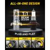 imageAUXITO 9005amp9006 LED HeadIight Bulbs Combo 11 Halogen Size 6500K Ultra Bright 1000 Brightness Plug and Play 60000 Hours Lifespan Pack of 4H139008