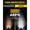 imageAUXITO 9006 Bulbs 900 Brighter 6500K White Illumination Factory Halogen Size Match Simple Plug and Play 99 Vehicle Compatible Pack of 2H139008