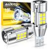imageAUXITO 912 921 LED Reverse Light Bulbs 700 Ultra Bright T15 W16W 906 904 LED Backup Lights with 3030Chipsets CANBUS Ready Plug and Play with Cooling Fan for License Plate Light Pack of 2Xenon White