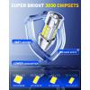 imageAUXITO 912 921 LED Reverse Light Bulbs 700 Ultra Bright T15 W16W 906 904 LED Backup Lights with 3030Chipsets CANBUS Ready Plug and Play with Cooling Fan for License Plate Light Pack of 2Xenon White