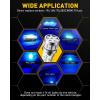 imageAUXITO CANBUS 1157 Switchback LED Bulbs 2357 2057 7528 BAY15D Dual Color AmberWhite Anti Hyper Flash Builtin Resistor Error Free Turn Signal Lights and DRLParking Lights Pack of 2Blue