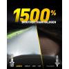 imageAUXITO H1 Bulbs 80000 Lumen Brightness 6500K Ultra White Precision 11 Mini Design Simple Plug Play Installation Stable Illumination 99 Vehicles Supported Pack of 2