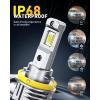 imageAUXITO H11 H8 LED Fog Light Bulb  900 Brighter 6500K White Direct Fit Mini Size HassleFree Plug amp Play Extended Lifespan FlickerFree Operation Pack of 2
