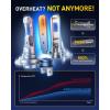 imageAUXITO H13 Bulbs 900 UltraBright 9008 Light Direct Insert 5 Mins Installation 60000Hrs Long Lifespan No Flicker 99 Compatibility Pack of 2H7