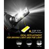 imageAUXITO H4 9003 HB2 LED Bulbs Fanless Adjustable Beam 6500K Xenon White 400 Visibility H4 Lights Replacement Pack of 2HB2